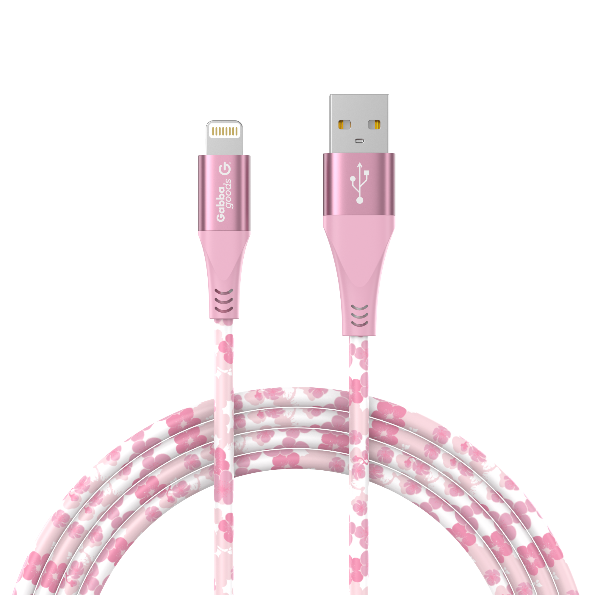 MFi Certified Lightning 4FT Printed Lightning Sync & Charge Cable (Cherry Blossom) Compatible with: iPhone 13/iPhone 13 Pro/iPhone 13 Pro Max/iPhone 13 Mini/IPhone 12 Pro/iPhone 12 Pro Max/iPhone 12 mini/iPhone 12/iPhone 11